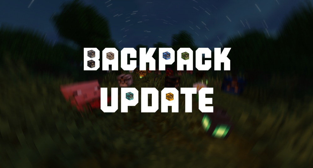 Backpack Update